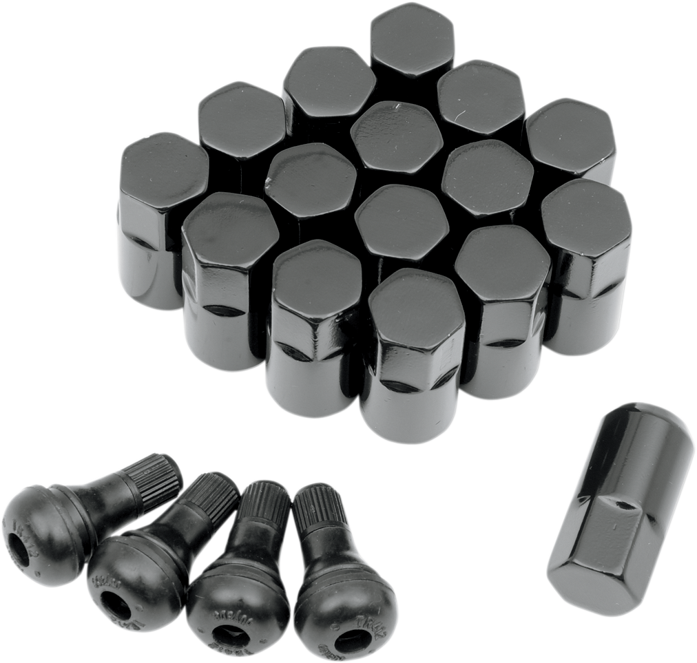 MOOSE UTILITY Lug Nut - 12 mm x 1.25 - Black - 16 Pack SP300MO206B