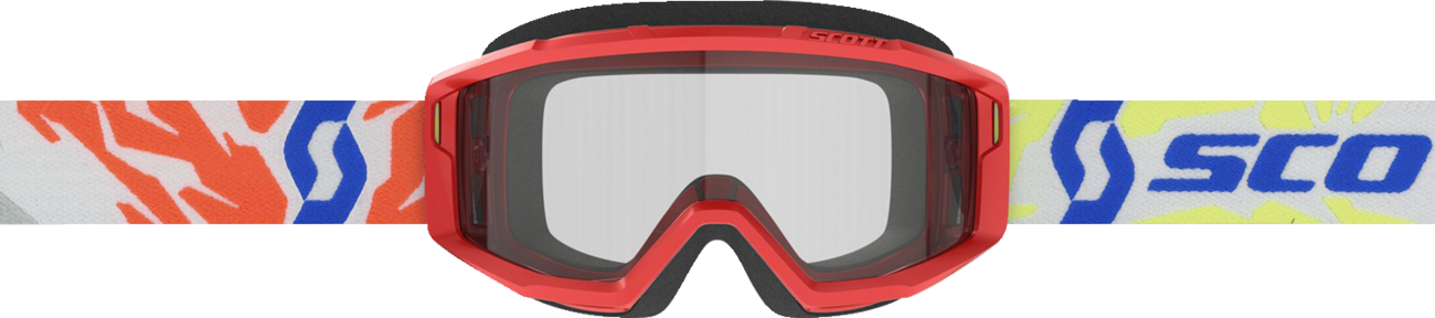 SCOTT Youth Primal Goggles - Red - Clear 4030260004043