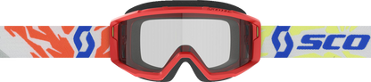 SCOTT Youth Primal Goggles - Red - Clear 4030260004043