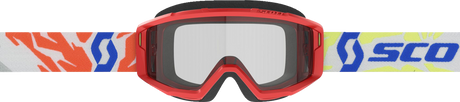SCOTT Youth Primal Goggles - Red - Clear 4030260004043