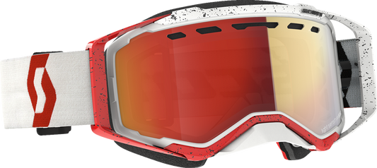 SCOTT Prospect Snow Goggles - Light Sensitive - White/Red - Red Chrome 278603-1030341