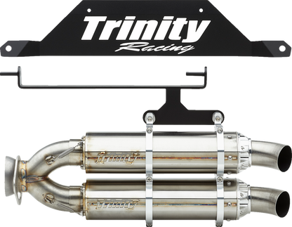 TRINITY RACING Slip-On Muffler - Stainless Steel TR-4182S