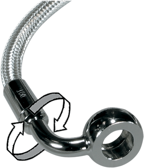 MAGNUM Brake Line - 90/90 - 54" - Sterling Chromite II 36254SW