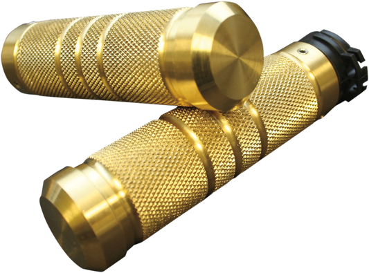 ACCUTRONIX Grips - Knurled - Grooved - Brass GR100-KG5