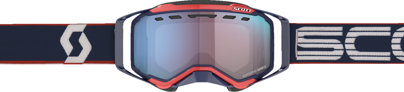 SCOTT Prospect Snow Goggles - Blue/Red - Enhancer Blue Chrome 272846-6667347