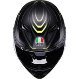 AGV Helmet K3 Syth Matte Black/Yellow Fluo Sm 2118381004-026-S