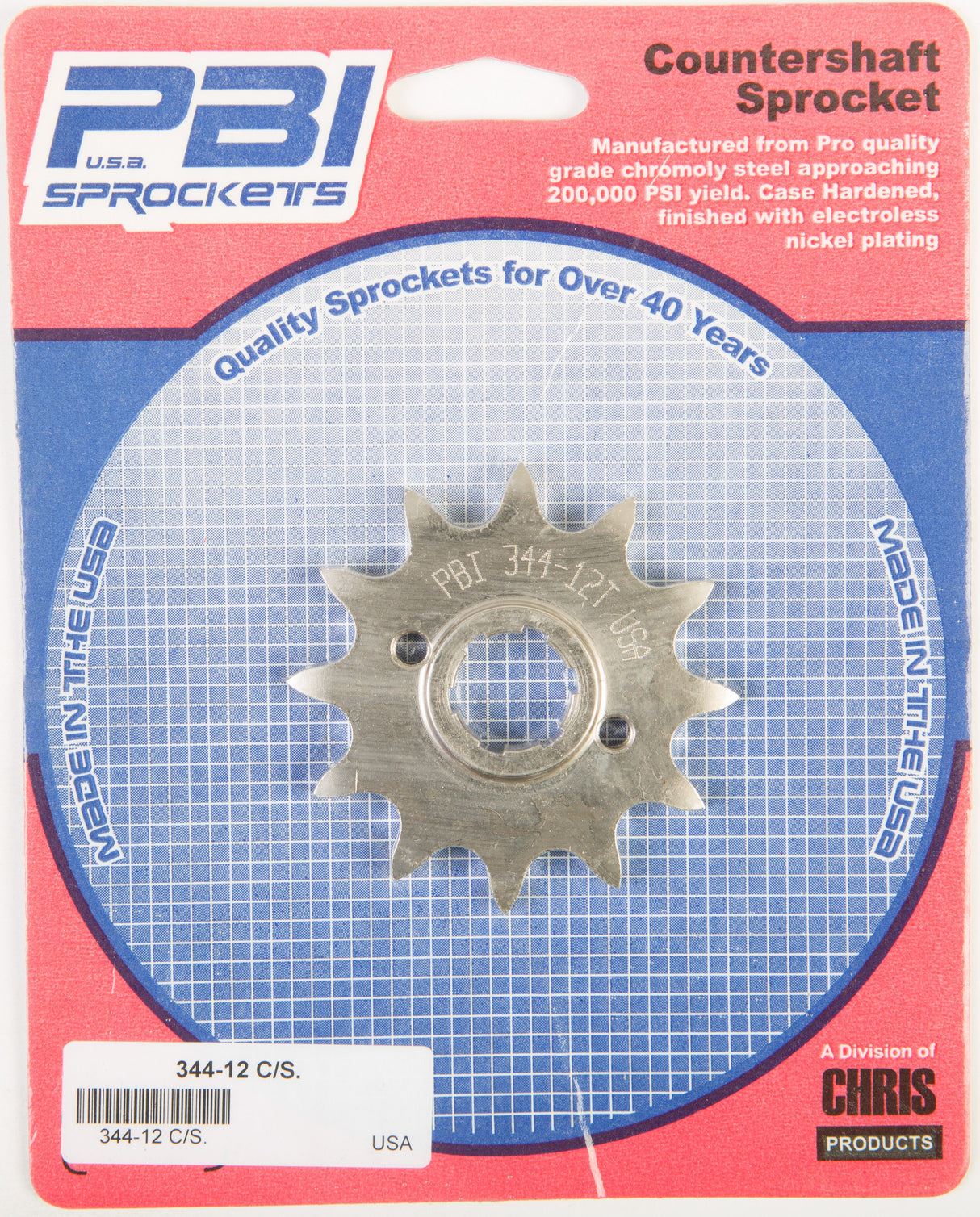 PBIFront Cs Sprocket Steel 12t-520 Hon344-12