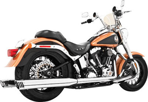 FREEDOM Racing Duals 4" Chrome W/Chrome Tip M8 Softail HD00783