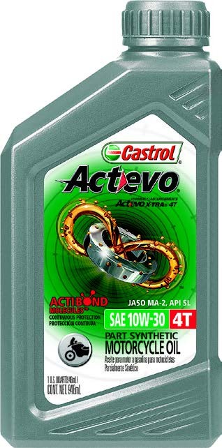 CASTROL Part Synthetic Oil 4t 10w30 1qt 15B75F