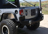 DV8 Offroad 07-18 Jeep Wrangler JK Steel Mid Length Rear Bumper RBSTTB-04