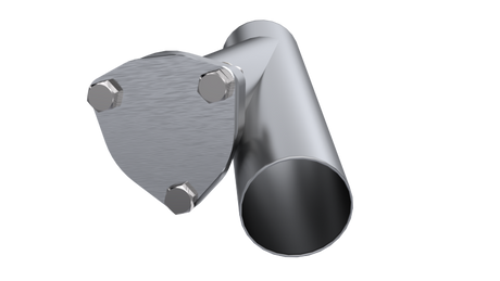 QTP 2.5in Weld-On QTEC Exhaust Cutout Y-Pipe 10250