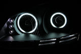 ANZO 2006-2009 Volkswagen Rabbit Projector Headlights w/ Halo Black (CCFL) 121345