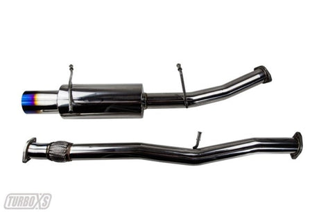 Turbo XS 02-07 WRX-STi Catback Exhaust Blued Tips WS02-CBE-TI