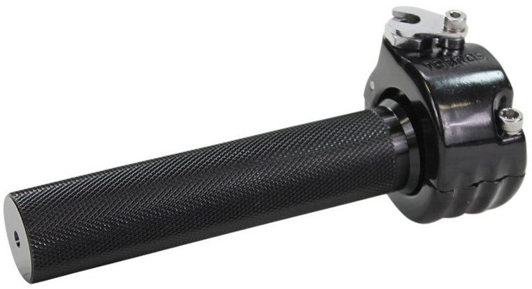TC BROS 7/8" Single Cable Throttle Black 101-0222