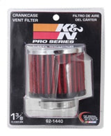 K&N 1.375 inch ID 3 inch OD 2.5 inch H Clamp On Crankcase Vent Filter 62-1440