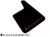 Rally Armor Universal Fit (No Hardware) UR Plus Black UR Mud Flap w/ Red Logo MF20-URP-BLK/RD