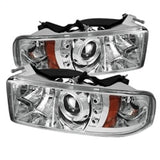 Spyder Dodge Ram 1500 94-01 94-02 Projector Headlights LED Halo LED Chrm PRO-YD-DR94-HL-AM-C 5010094