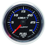 Autometer Cobalt 52mm 0-30 PSI Full Sweep Electronic Fuel Pressure Gauge 6161