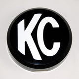 KC HiLiTES 6in. Round Hard Cover for Daylighter/SlimLite/Pro-Sport (Single) - Black w/White KC Logo 5105