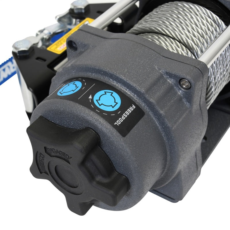 Superwinch 2500 LBS 12V DC 3/16in x 40ft Steel Rope Terra 2500 Winch - Gray Wrinkle 1125260