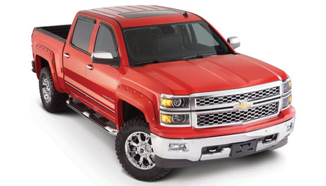 Bushwacker 14-18 Chevy Silverado 1500 Fleetside Pocket Style Flares 4pc - Black 40959-02