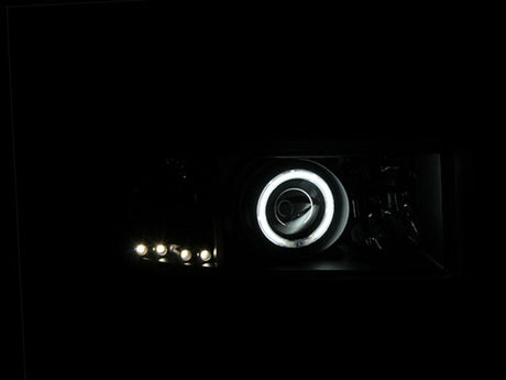 ANZO 1994-2001 Dodge Ram Projector Headlights w/ Halo Black 111065
