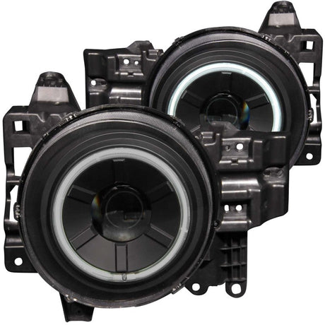 ANZO 2007-2013 Toyota Fj Cruiser Projector Headlights w/ Halo Black 111116