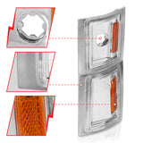 ANZO 1994-1998 Chevrolet Blazer Corner Lights Clear Lens w/ Amber Reflector 521041