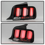 Spyder 05-09 Ford Mustang (White Light Bar) LED Tail Lights - Black ALT-YD-FM05V3-LED-BK 5086693