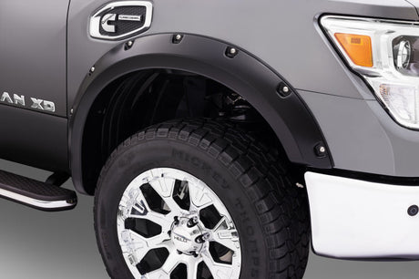 Bushwacker 04-15 Nissan Titan Pocket Style Flares 4pc 67.1/78.9/84/96in - Black 70908-02
