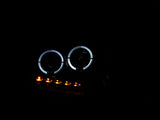 ANZO 2004-2008 Ford F-150 Projector Headlights w/ Halo and LED Black G2 111204