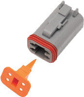 NAMZ CUSTOM CYCLE4-Wire Grey Deutsch Plug & Wdglck Hd# 72134-94gyDP-4G