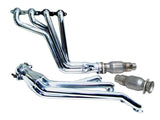 BBK 10-15 Camaro LS3 L99 Long Tube Exhaust Headers With Converters - 1-3/4 Chrome 4021