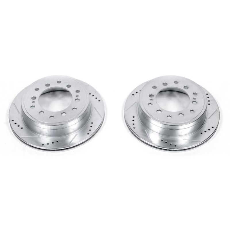 Power Stop 10-19 Lexus GX460 Rear Evolution Drilled & Slotted Rotors - Pair JBR1396XPR