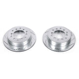 Power Stop 10-19 Lexus GX460 Rear Evolution Drilled & Slotted Rotors - Pair JBR1396XPR