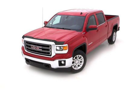 AVS 14-18 GMC Sierra 1500 Aeroskin Low Profile Acrylic Hood Shield - Smoke 322075