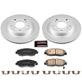 Power Stop 06-11 Honda Civic Front Z17 Evolution Geomet Coated Brake Kit CRK2384