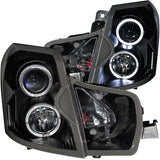 ANZO 2003-2007 Cadillac Cts Projector Headlights w/ Halo Black 121415