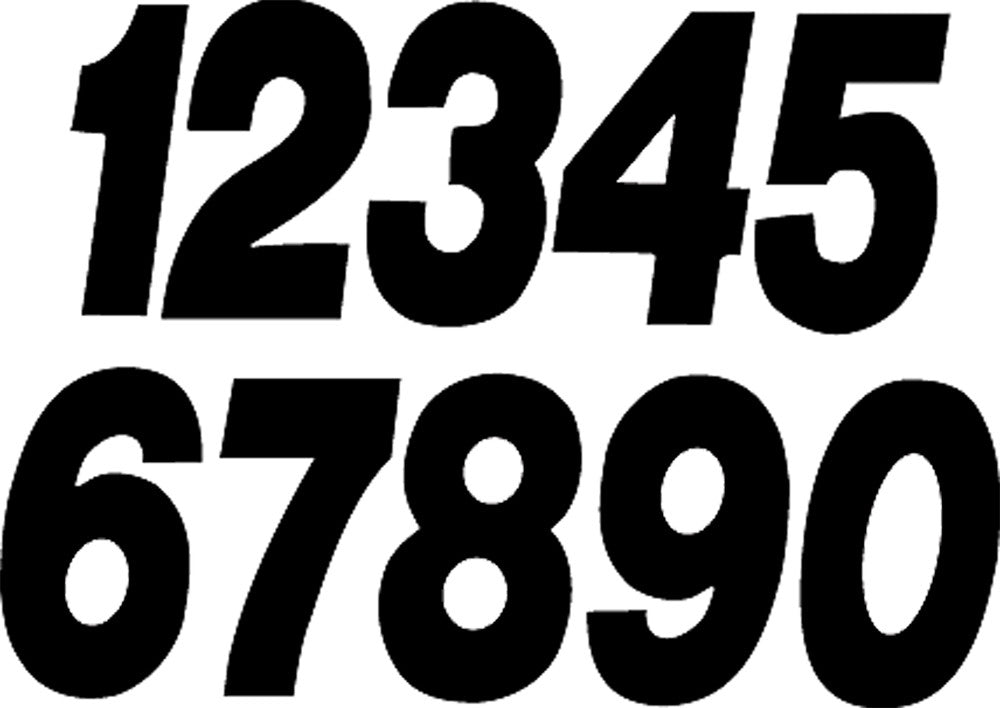 DIRT DIGITS #6 5" Black Super X Digits 3/Pk SX53B-6