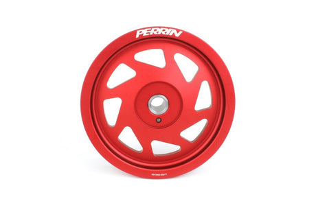 Perrin 19-21 Subaru WRX / 16-18 Forester Lightweight Crank Pulley (FA/FB Engines w/Large Hub) - Red PSP-ENG-104RD