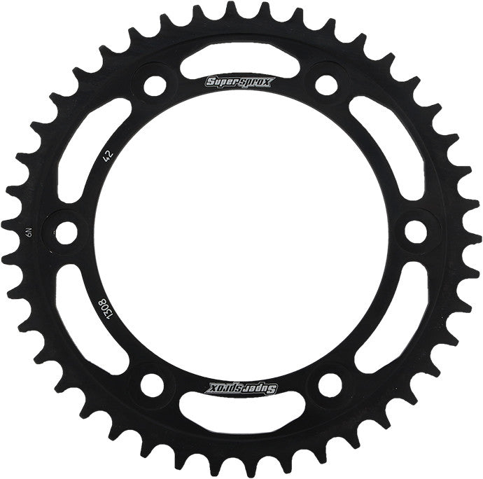 SUPERSPROX Rear Sprocket Steel 42t-520 Blk Hon RFE-1308-42-BLK
