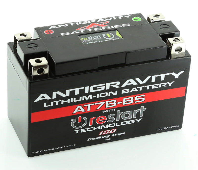 Antigravity YT7B-BS Lithium Battery w/Re-Start AG-AT7B-BS-RS