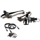 QTP 2018+ Jeep Grand Cherokee Trackhawk 2.75in 304SS Aggressor Cutout Dual Mid Pipes 527112