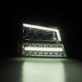 AlphaRex 03-06 Chevy Silverado 1500/2500HD/3500HD/Avalanche Chrome NOVA LED Proj Headlights 880255