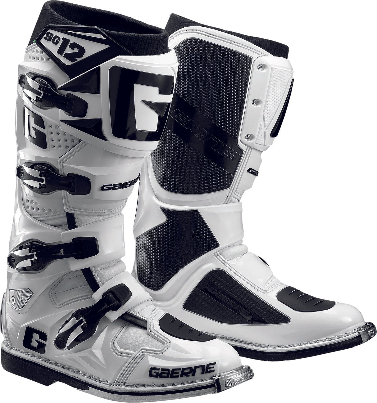 GAERNE Sg-12 Boots White Sz 14 2174-004-014