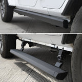 Go Rhino 18-23 Jeep Wrangler 4dr E-BOARD E1 Electric Running Board Kit (Drilling Req.) - Tex. Blk 20450674PC