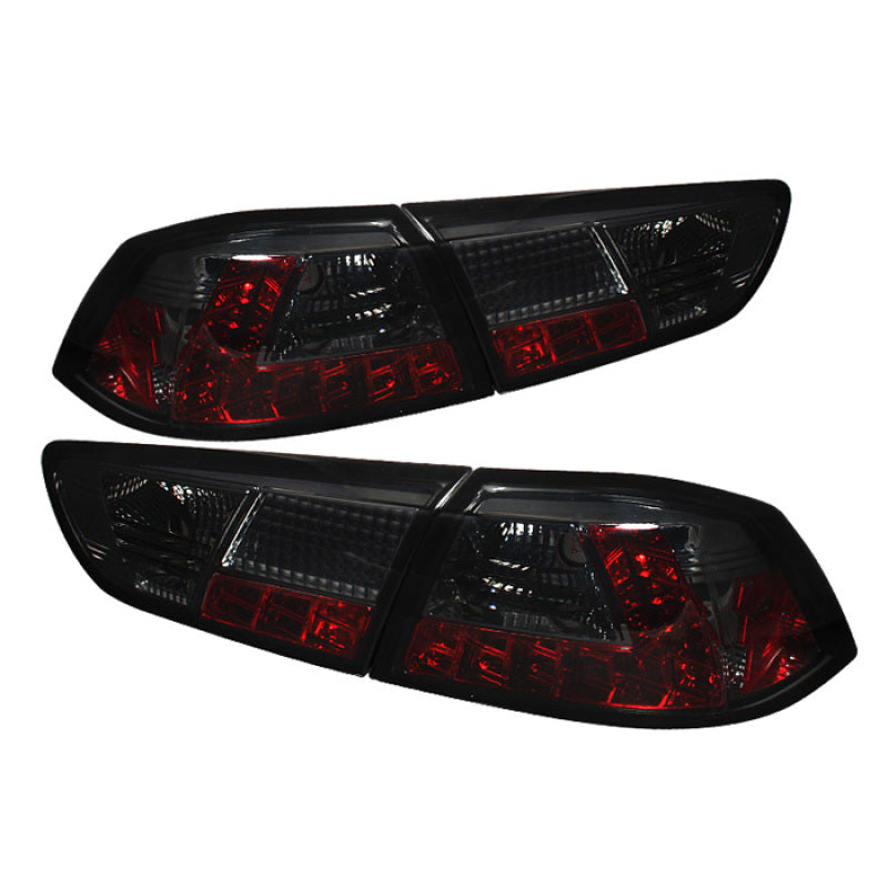 Spyder Mitsubishi Lancer/Evolution X 08-14 LED Tail Lights Smke ALT-YD-MITEVO1008-LED-SM 5030399