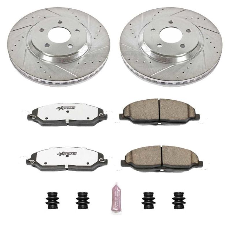 Power Stop 05-10 Ford Mustang Front Z26 Street Warrior Brake Kit K1380-26