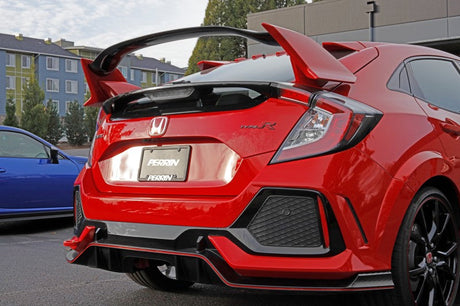Perrin 10th Gen Civic SI/Type-R/Hatchback Tow Hook Kit (Rear) - Red PHP-BDY-251RD