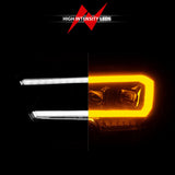ANZO 16-22 Toyota Tacoma SR/SR5 ONLY Full LED Proj Headlights w/Light Bar Seq. Blk w/Initiation Lgt 111562